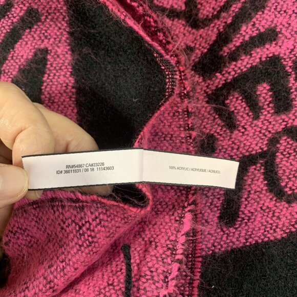 Victoria Secret Winter Angel Love Victoria Scarf 53 X 60” - Picture 4 of 6